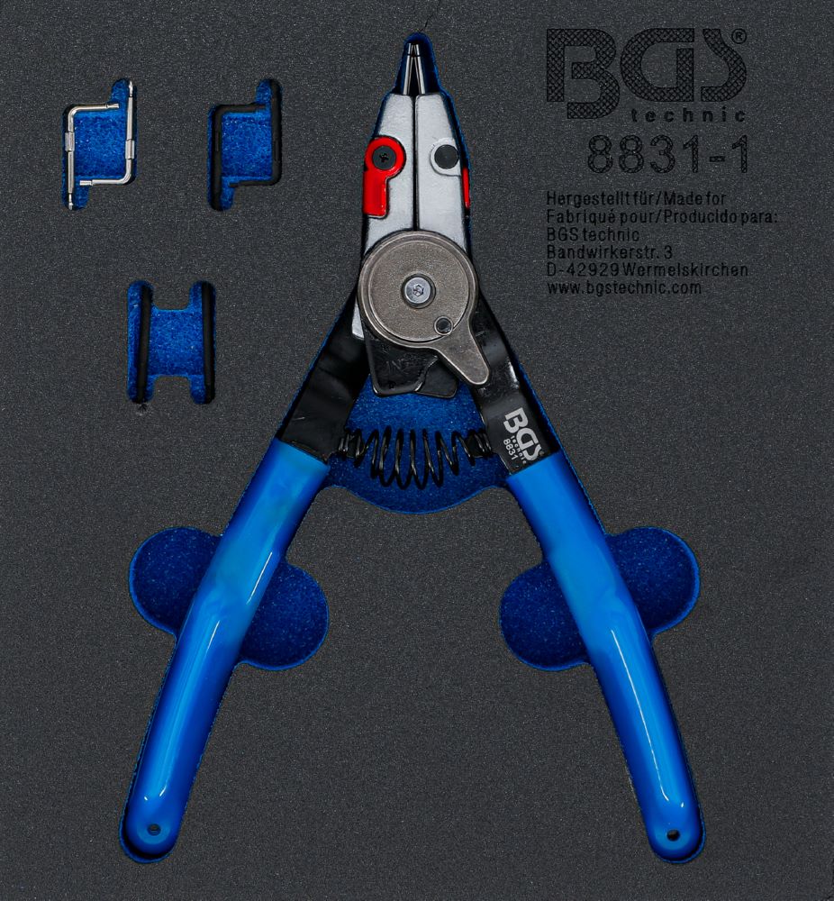 Produktbild BGS Sprengringzange für Außen-/Innensprengringe auswechselbare Spitzen 180 mm