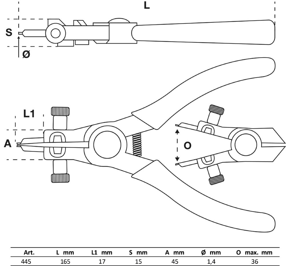 Produktbild BGS Sprengringzange für Außensicherungen 165 mm bild 2