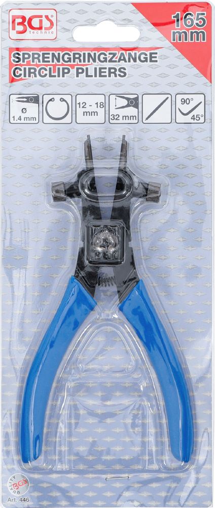 Produktbild BGS Sprengringzange für Innensicherungen 165 mm bild 7