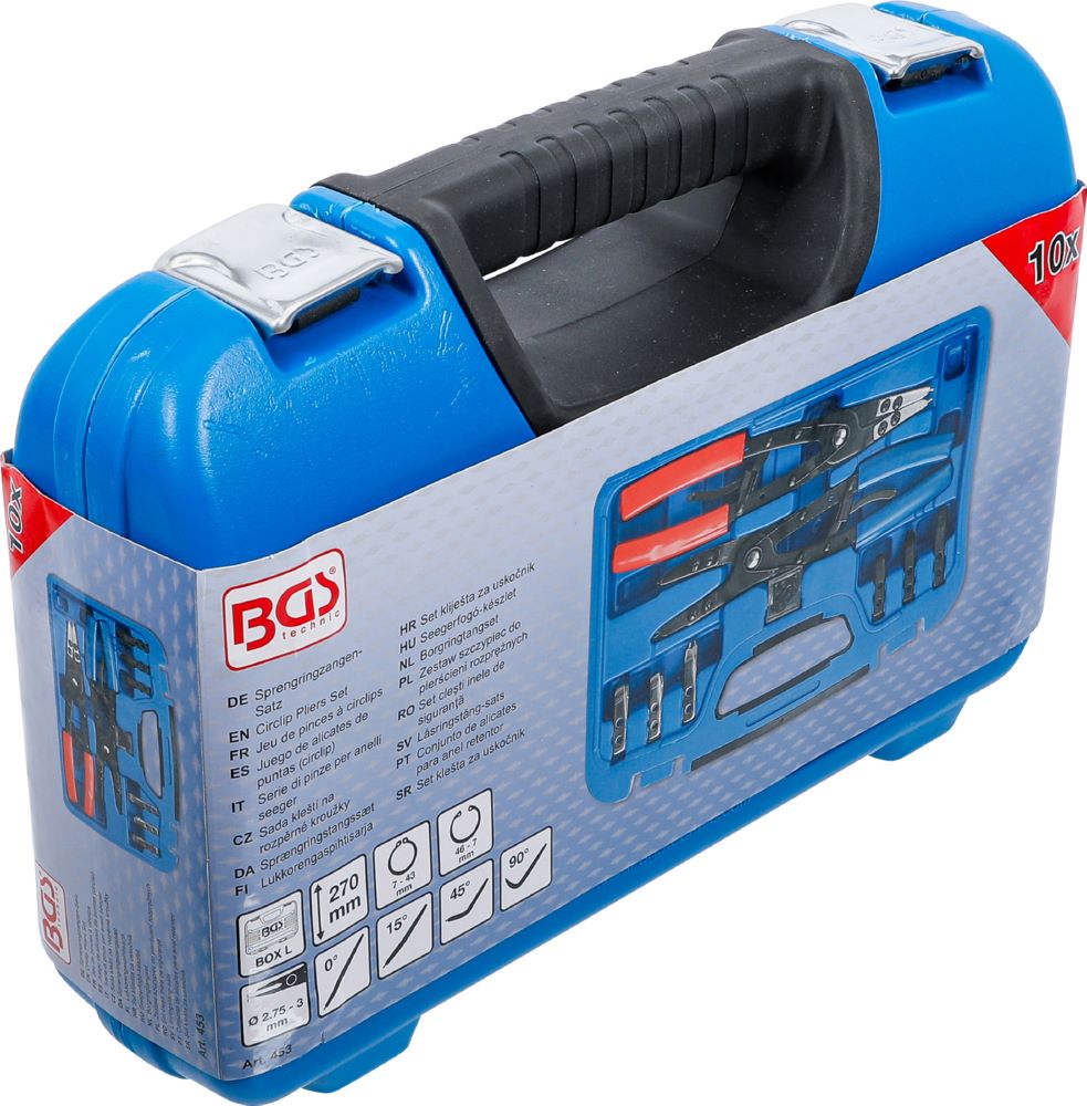 Produktbild BGS Sprengringzangen Satz auswechselbare Spitzen 10 teilig bild 9