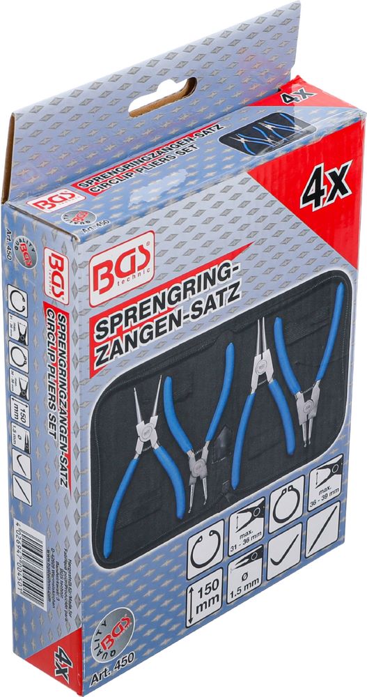 Produktbild BGS Sprengringzangen Satz 150 mm 4 teilig bild 6