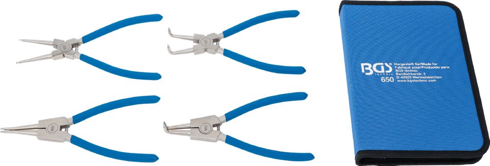 Produktbild BGS Sprengringzangen Satz 225 mm 4 teilig Blau bild 4