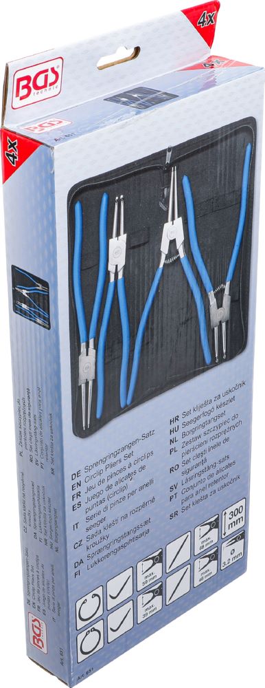 Produktbild BGS Sprengringzangen Satz 300 mm 4 teilig Blau bild 6