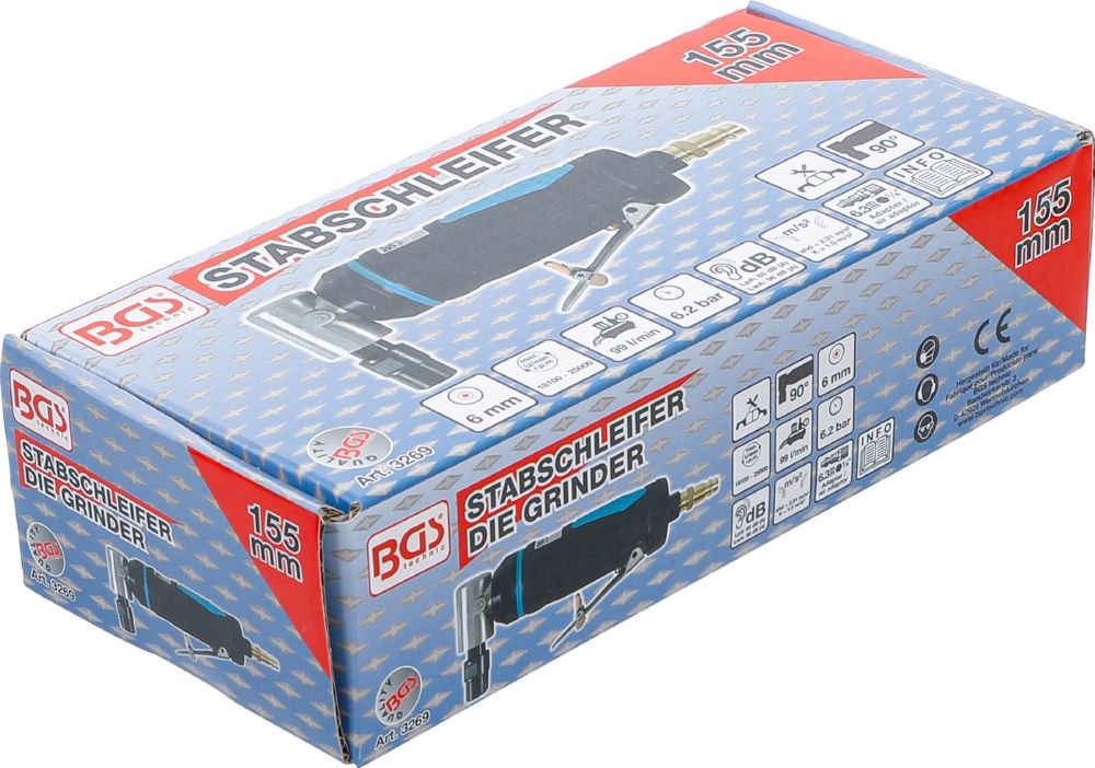 Produktbild BGS Stabschleifer 90 grad abgewinkelt 155 mm 18000 U/min bild 4