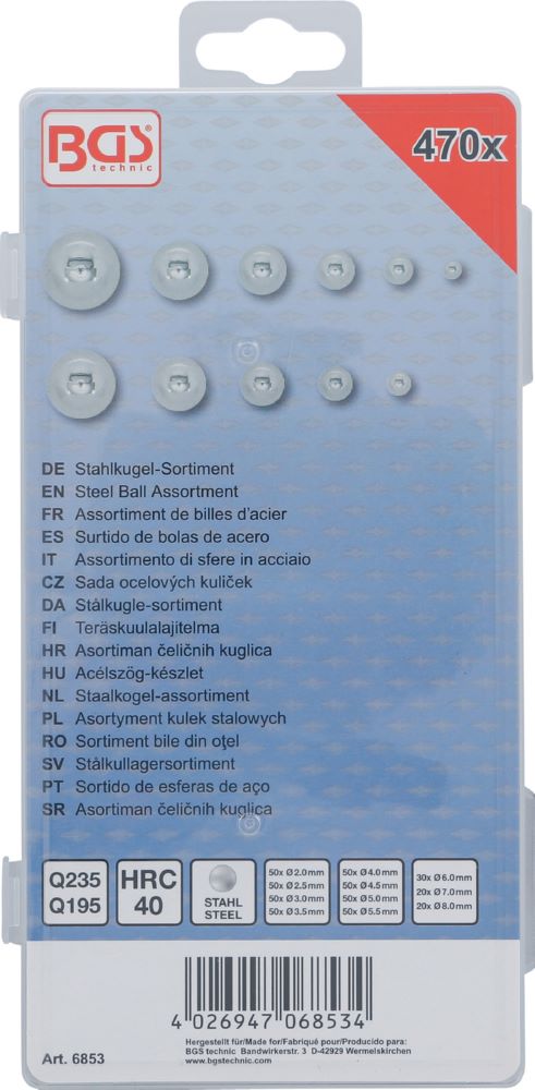Produktbild BGS Stahlkugel Sortiment 470 teilig bild 3