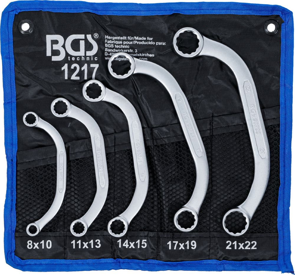 Produktbild BGS Starter und Blockschlüssel Satz 8 x 10 - 21 x 22 mm 5 teilig