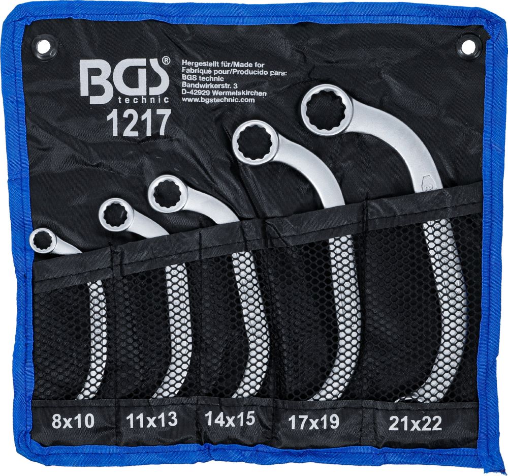 Produktbild BGS Starter und Blockschlüssel Satz 8 x 10 - 21 x 22 mm 5 teilig bild 5
