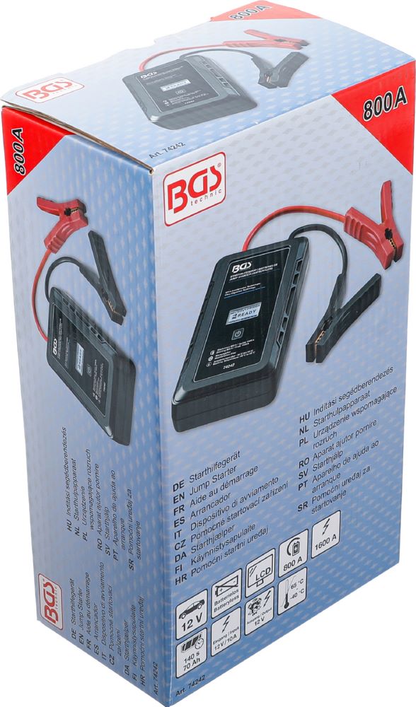 Produktbild Starthilfegerät Batterielos Ultra-Kondensator Technologie 12 V/800A/1600A bild 7
