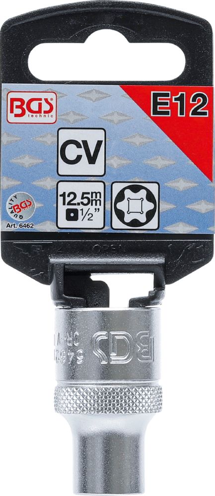 Produktbild Steckschlüssel Einsatz E-Profil Antrieb Innenvierkant 1/2 Zoll E12 bild 3