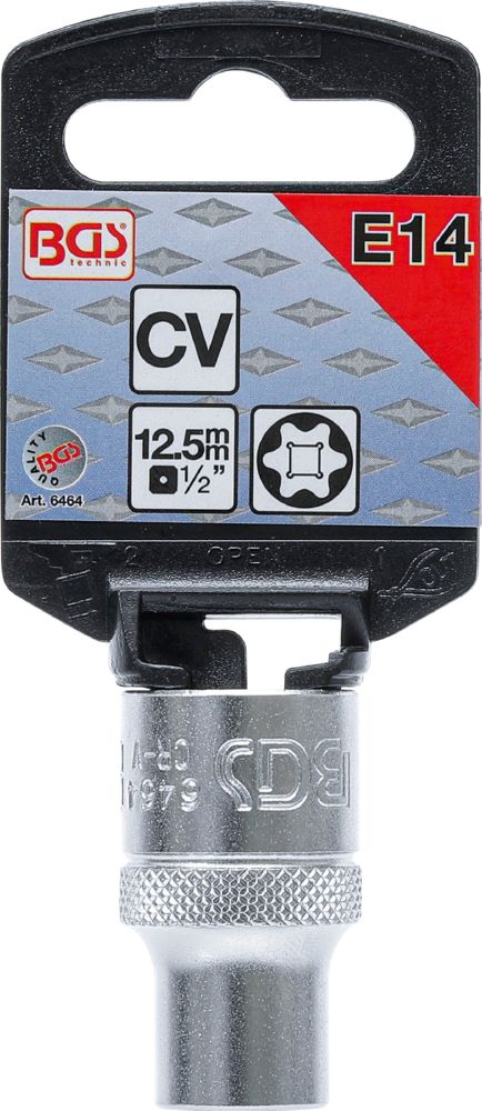 Produktbild Steckschlüssel Einsatz E-Profil Antrieb Innenvierkant 1/2 Zoll E14 bild 3