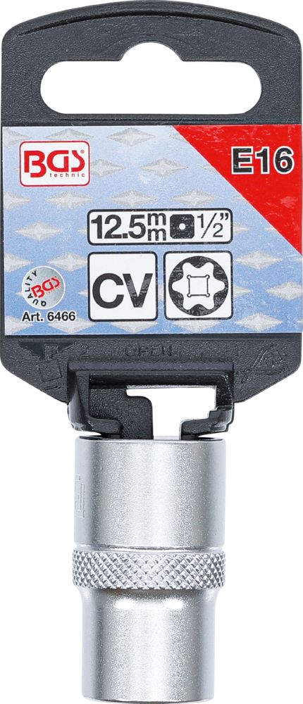 Produktbild Steckschlüssel Einsatz E-Profil Antrieb Innenvierkant 1/2 Zoll E16 bild 3