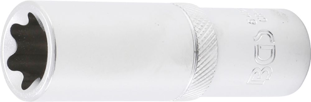 Produktbild BGS Steckschlüssel Einsatz E-Profil tief Antrieb Innenvierkant 1/2 Zoll E20