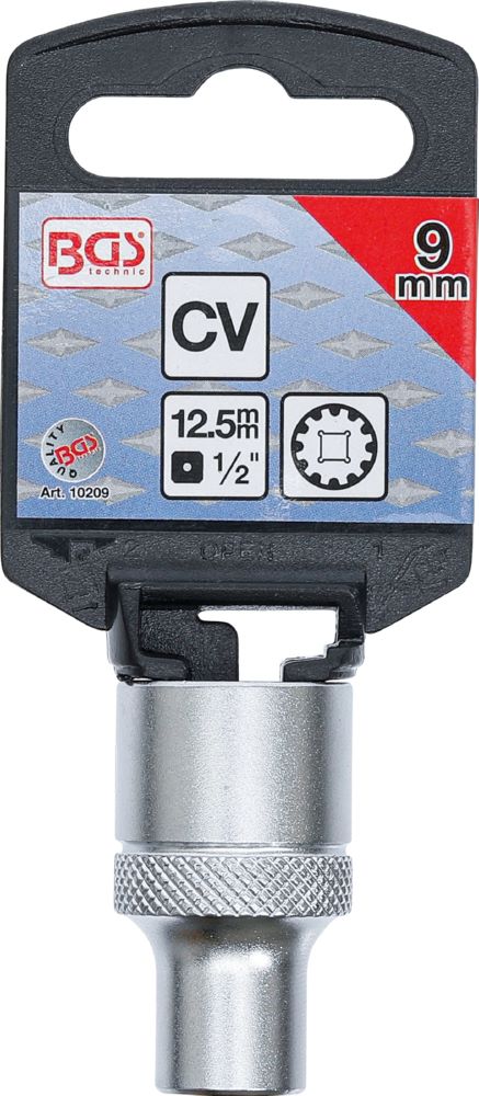 Produktbild BGS Steckschlüssel Einsatz 9 mm Gear Lock Antrieb Innenvierkant 12,5 mm 1/2 Zoll bild 3