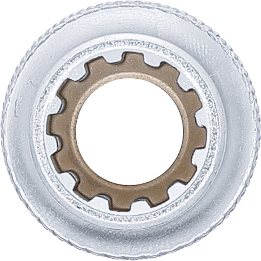 Produktbild BGS Steckschlüssel Einsatz 11 mm Gear Lock Antrieb Innenvierkant 12,5 mm 1/2 Zoll bild 2