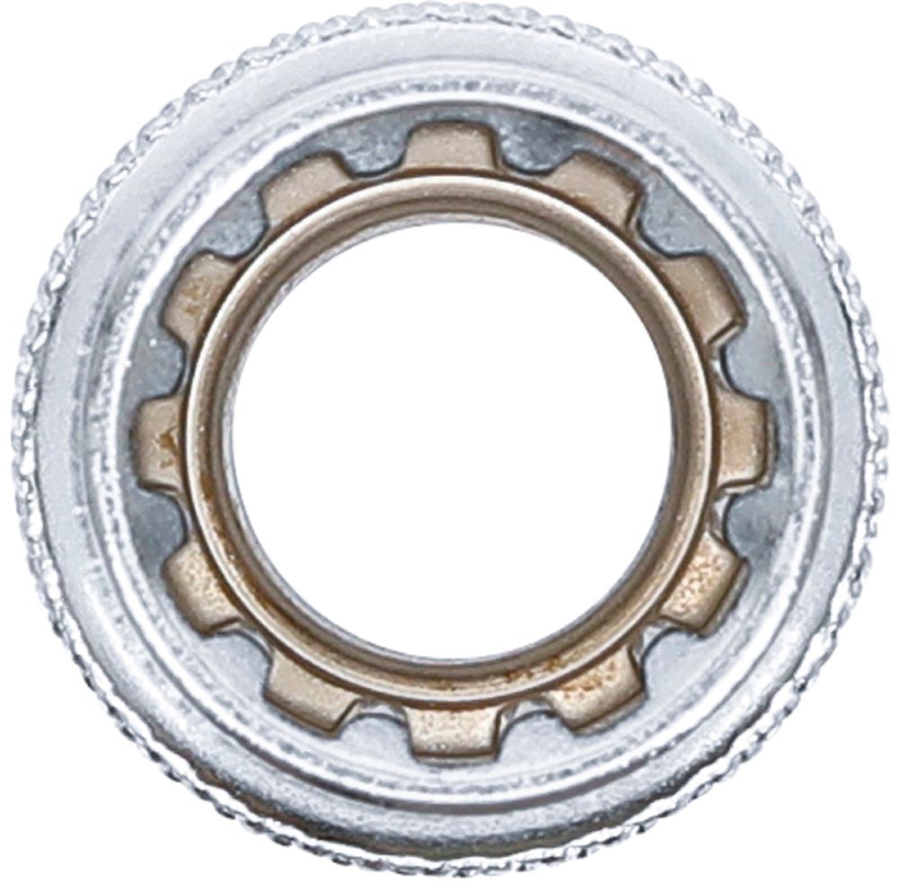 Produktbild BGS Steckschlüssel Einsatz 13 mm Gear Lock Antrieb Innenvierkant 12,5 mm 1/2 Zoll bild 2