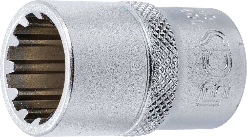 Produktbild BGS Steckschlüssel Einsatz 16 mm Gear Lock Antrieb Innenvierkant 12,5 mm 1/2 Zoll