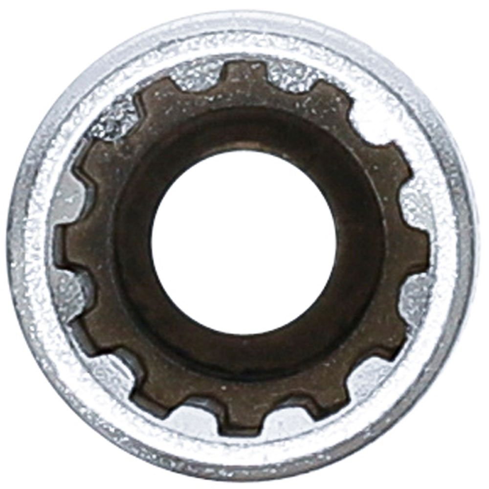 Produktbild BGS Steckschlüssel Einsatz 9 mm Gear Lock tief Antrieb Innenvierkant 6,3 mm 1/4 Zoll bild 2