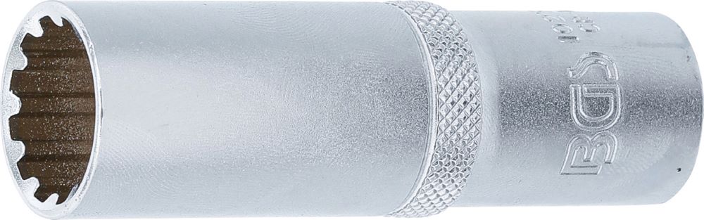 Produktbild BGS Steckschlüssel Einsatz 17 mm Gear Lock Antrieb Innenvierkant 12,5 mm 1/2 Zoll