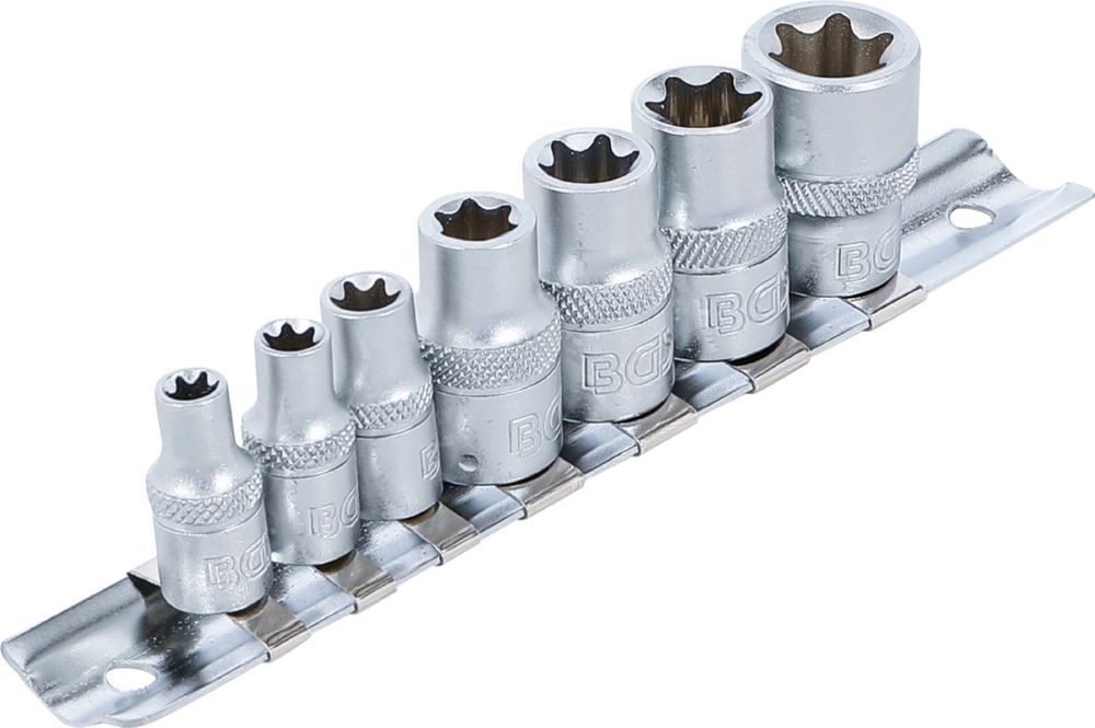 Produktbild Steckschlüssel Einsatz Satz E-Profil E6-E16 7 teilig bild 2