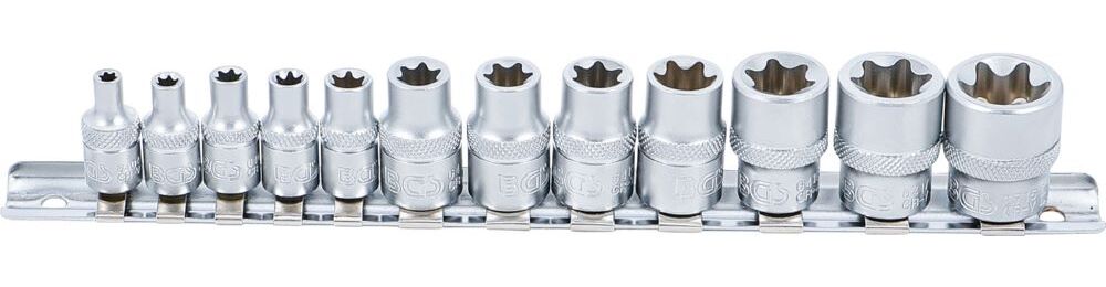 Produktbild BGS Steckschlüssel Einsatz Satz E-Profil E4-E20 12 teilig