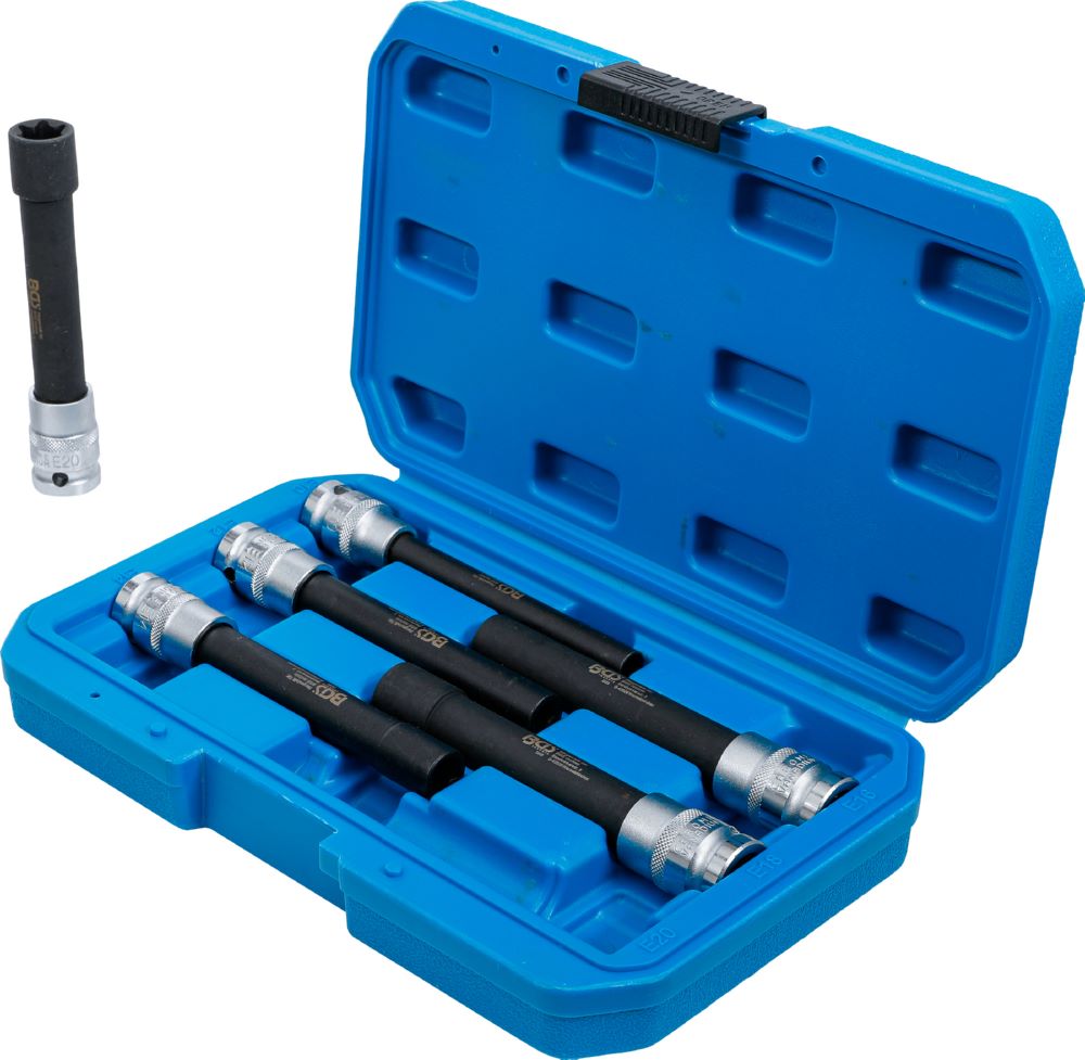 Produktbild Steckschlüssel Einsatz Satz E-Profil extra lang E10-E20 6 teilig bild 3