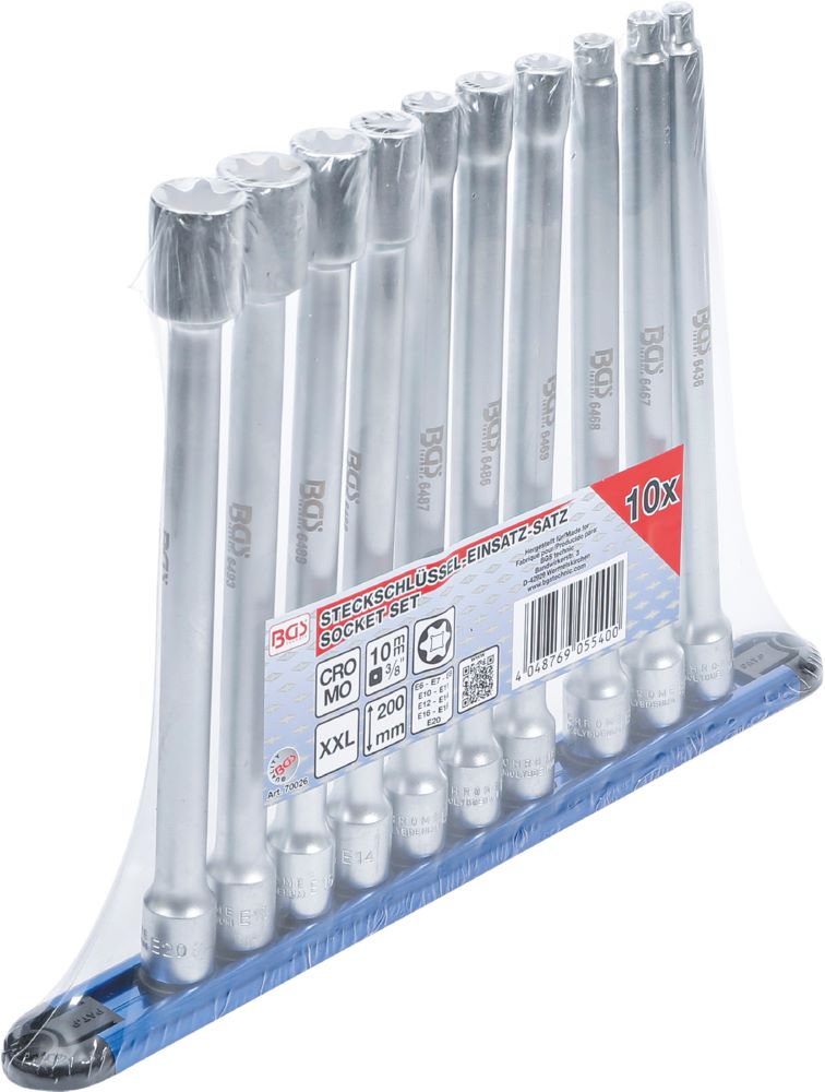 Produktbild Steckschlüssel Einsatz Satz E-Profil XXL Innenvierkant 3/8 Zoll 10 teilig bild 4