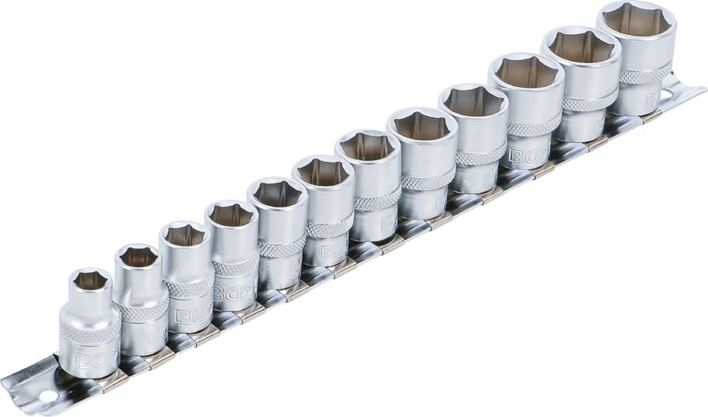 Produktbild Steckschlüssel Einsatz Satz Sechskant Innenvierkant 3/8 Zoll 12 teilig bild 2