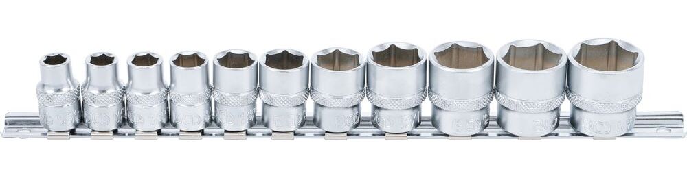 Produktbild BGS Steckschlüssel Einsatz Satz Sechskant Innenvierkant 3/8 Zoll 11 teilig