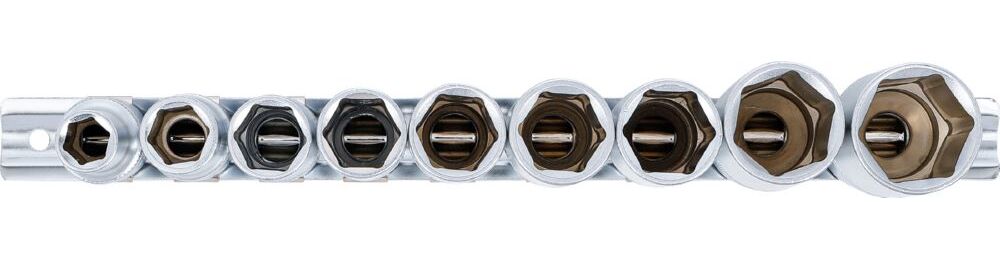 Produktbild Steckschlüssel Einsatz Satz Sechskant tief Innenvierkant 1/2 Zoll 10-24 mm bild 3