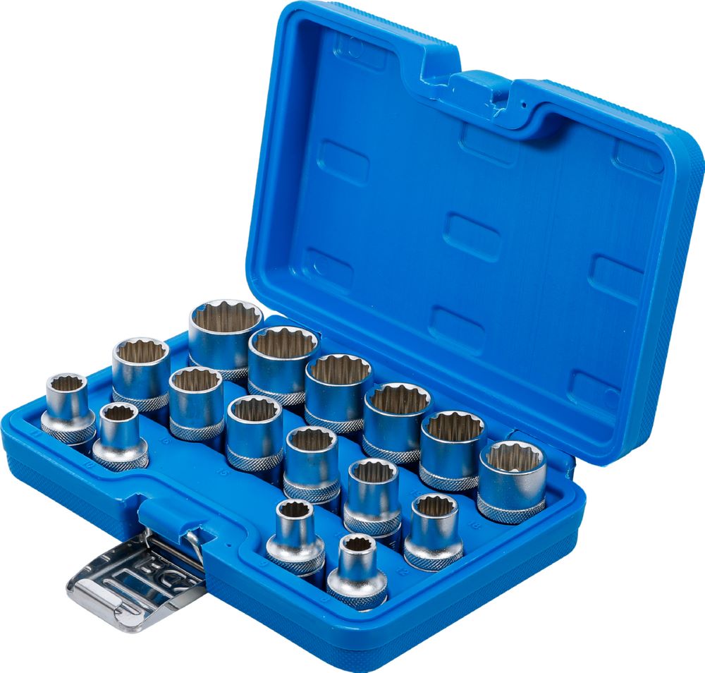 Produktbild Steckschlüssel Einsatz Satz Zwölfkant Innenvierkant 1/2 Zoll 8-24 mm bild 3