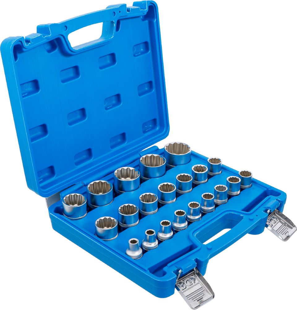 Produktbild Steckschlüssel Einsatz Satz Zwölfkant Innenvierkant 1/2 Zoll 8-36 mm bild 2