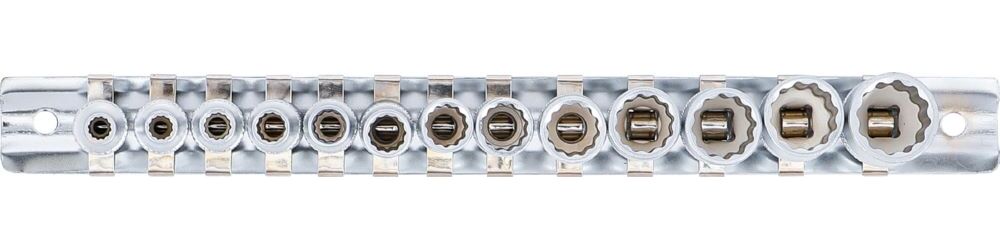 Produktbild Steckschlüssel Einsatz Satz Zwölfkant Innenvierkant 1/4 Zoll 4-14 mm 13 teilig bild 3