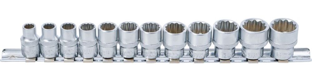 Produktbild BGS Steckschlüssel Einsatz Satz Zwölfkant Innenvierkant 3/8 Zoll 12 teilig