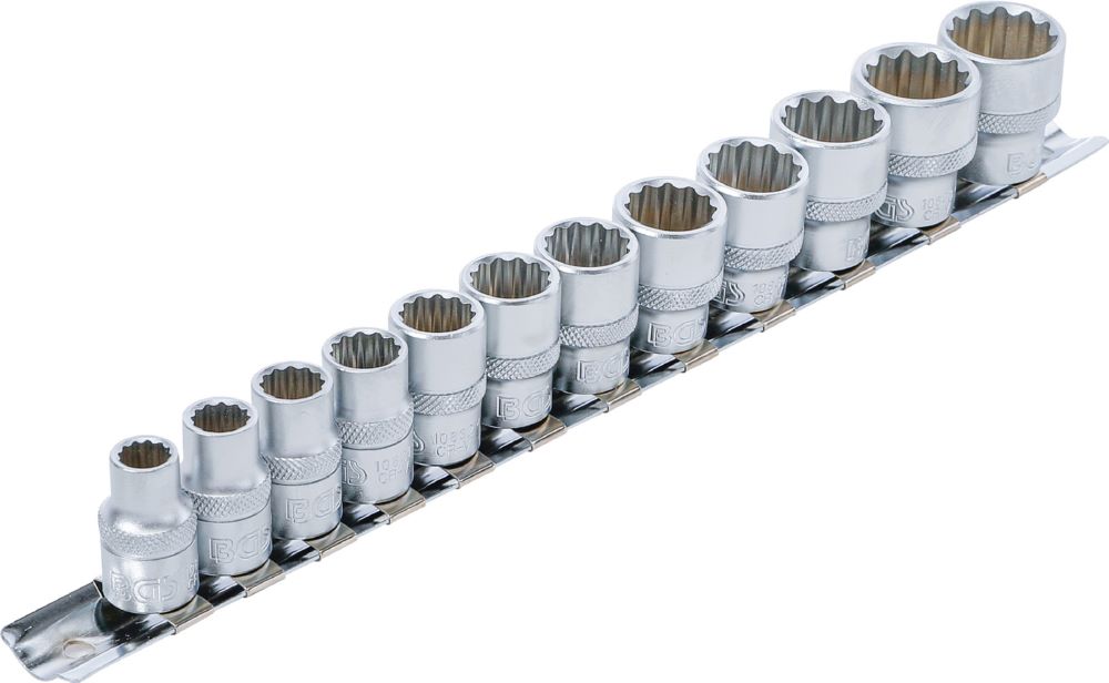 Produktbild Steckschlüssel Einsatz Satz Zwölfkant Innenvierkant 3/8 Zoll 12 teilig bild 2