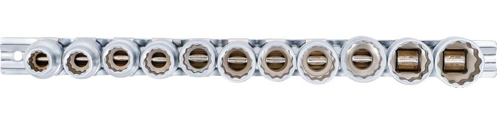 Produktbild Steckschlüssel Einsatz Satz Zwölfkant Innenvierkant 1/2 Zoll 10-21 mm 11 teilig bild 3