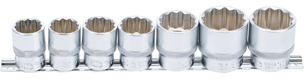 Produktbild BGS Steckschlüssel Einsatz Satz Zwölfkant Innenvierkant 1/2 Zoll 20-32 mm 7 teilig