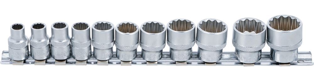 Produktbild BGS Steckschlüssel Einsatz Satz Zwölfkant Innenvierkant 3/8 Zoll 11 teilig