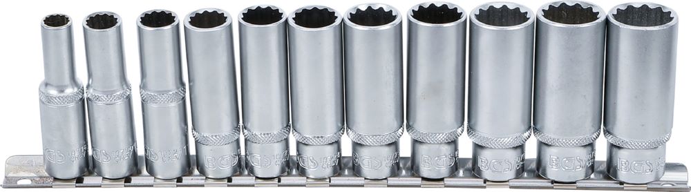Produktbild BGS Steckschlüssel Einsatz Satz Zwölfkant tief Innenvierkant 3/8 Zoll 11 teilig