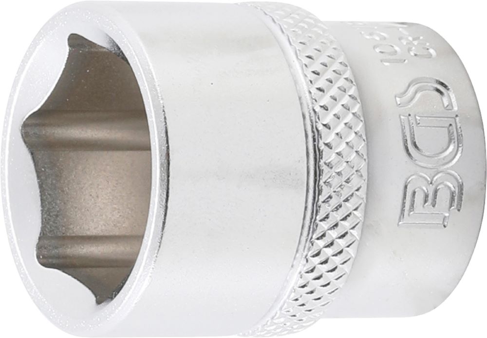 Produktbild BGS Steckschlüssel Einsatz 18 mm Sechskant Antrieb Innenvierkant 10 mm 3/8 Zoll