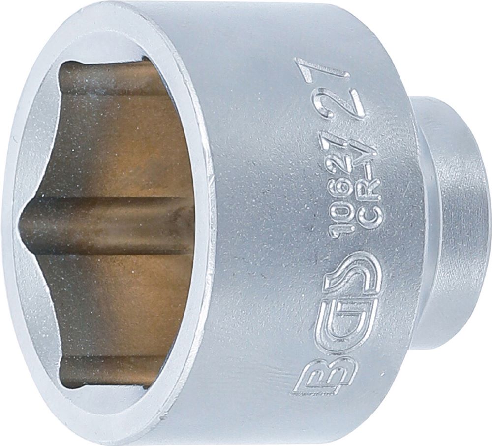 Produktbild BGS Steckschlüssel Einsatz 27 mm Sechskant Antrieb Innenvierkant 10 mm 3/8 Zoll