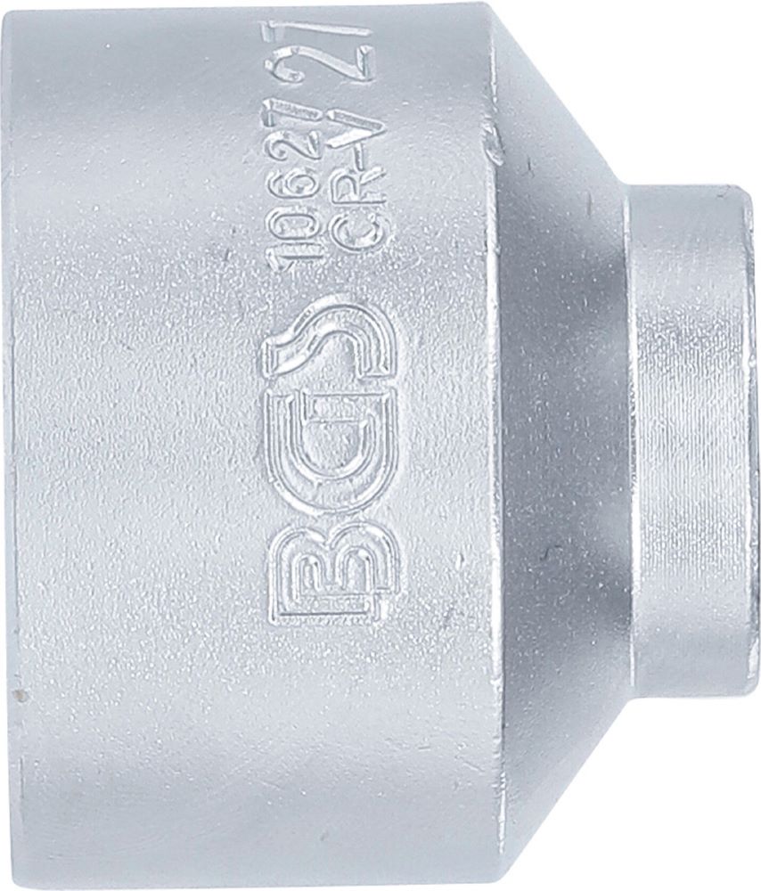 Produktbild BGS Steckschlüssel Einsatz 27 mm Sechskant Antrieb Innenvierkant 10 mm 3/8 Zoll bild 3