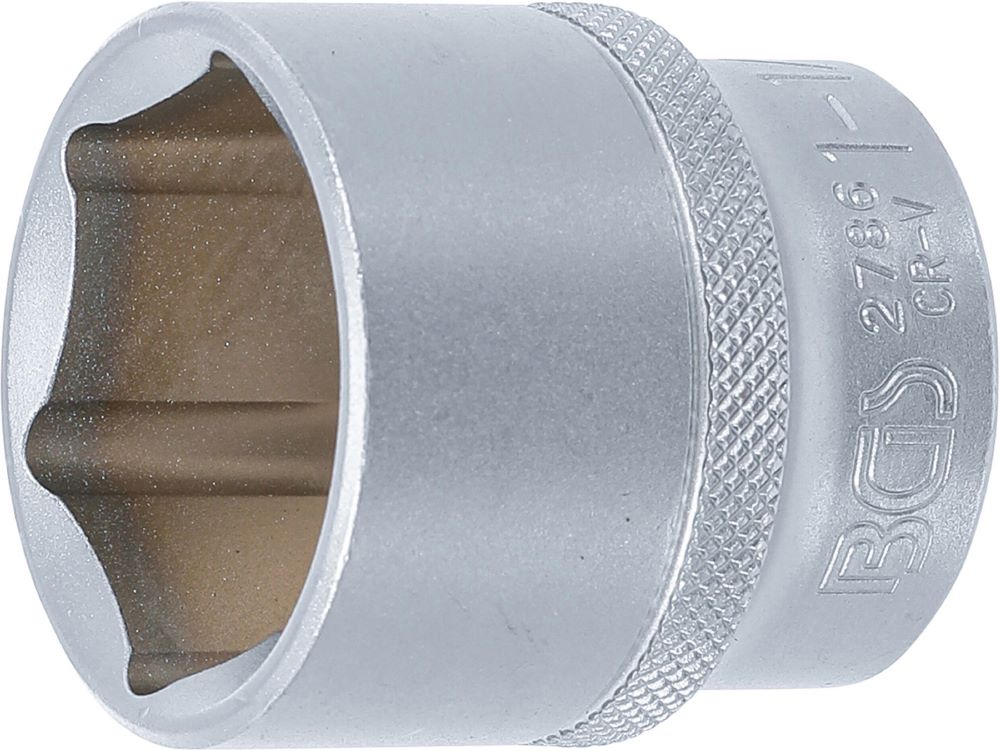 Produktbild BGS Steckschlüssel Einsatz 1.1/4 Zoll Sechskant Antrieb Innenvierkant 1/2 Zoll