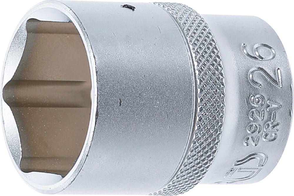 Produktbild BGS Steckschlüssel Einsatz Sechskant Antrieb Innenvierkant 1/2 Zoll 26 mm