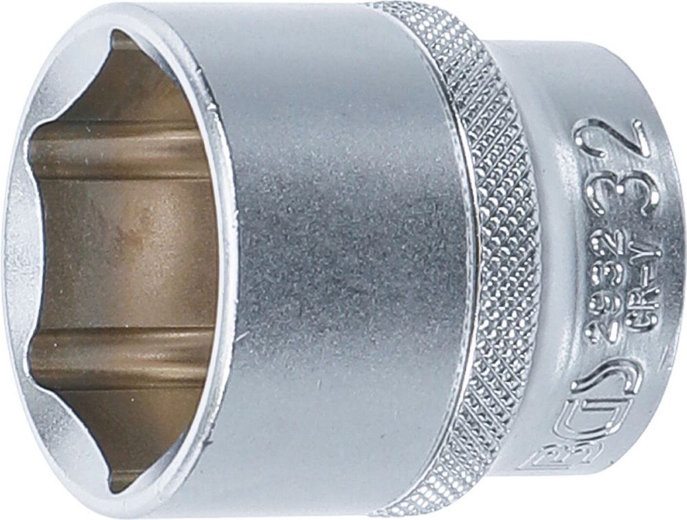 Produktbild BGS Steckschlüssel Einsatz Sechskant Antrieb Innenvierkant 1/2 Zoll 32 mm