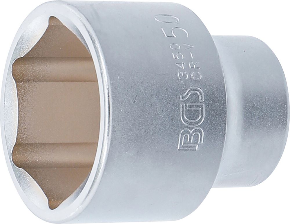 Produktbild BGS Steckschlüssel Einsatz Sechskant Antrieb Innenvierkant 3/4 Zoll 50 mm