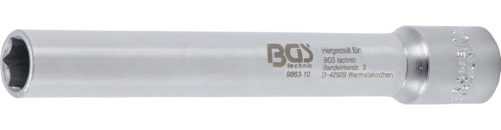 Produktbild BGS Steckschlüssel Einsatz Sechskant extra tief Innenvierkant 3/8 Zoll 10 mm