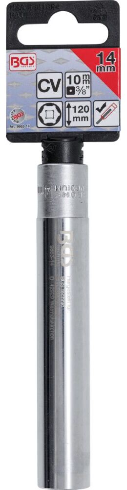 Produktbild Steckschlüssel Einsatz Sechskant extra tief Innenvierkant 3/8 Zoll 14 mm bild 2