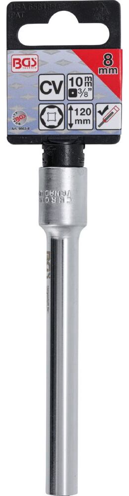 Produktbild Steckschlüssel Einsatz Sechskant extra tief Innenvierkant 3/8 Zoll 8 mm bild 2