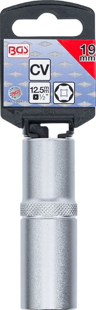 Produktbild BGS Steckschlüssel Einsatz 19 mm Sechskant tief Antrieb Innenvierkant 12,5 mm bild 3