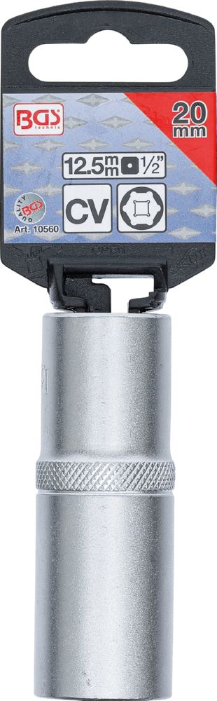 Produktbild BGS Steckschlüssel Einsatz 20 mm Sechskant tief Antrieb Innenvierkant 12,5 mm bild 3